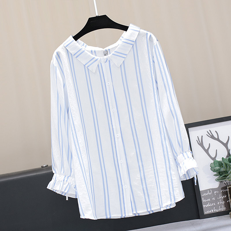 Γυναικεία πουκάμισο με κουμπιά και λαιμό O σε δύο χρώματα