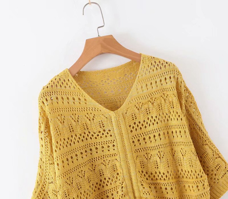 Pulover subțire transparent de damă cu cravate - cinci culori