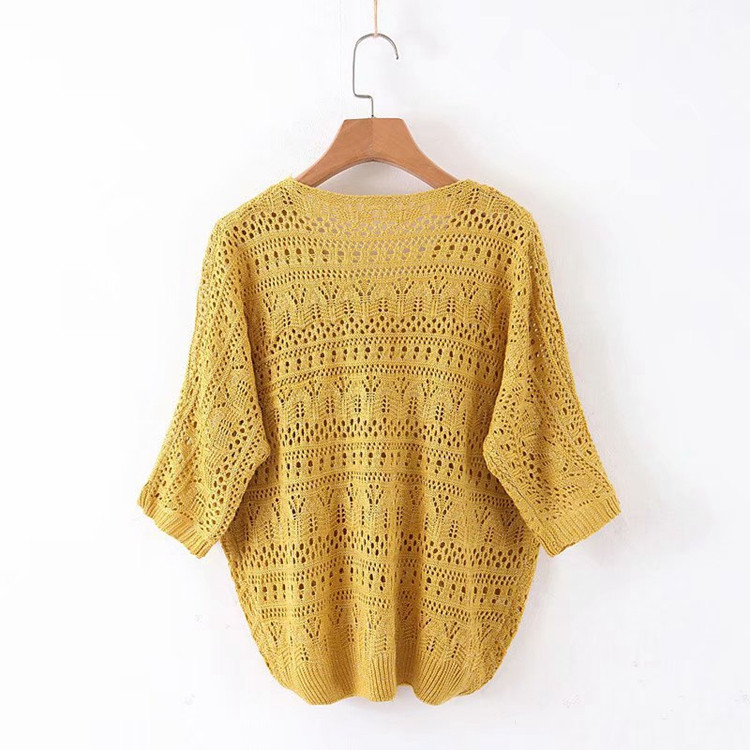 Pulover subțire transparent de damă cu cravate - cinci culori