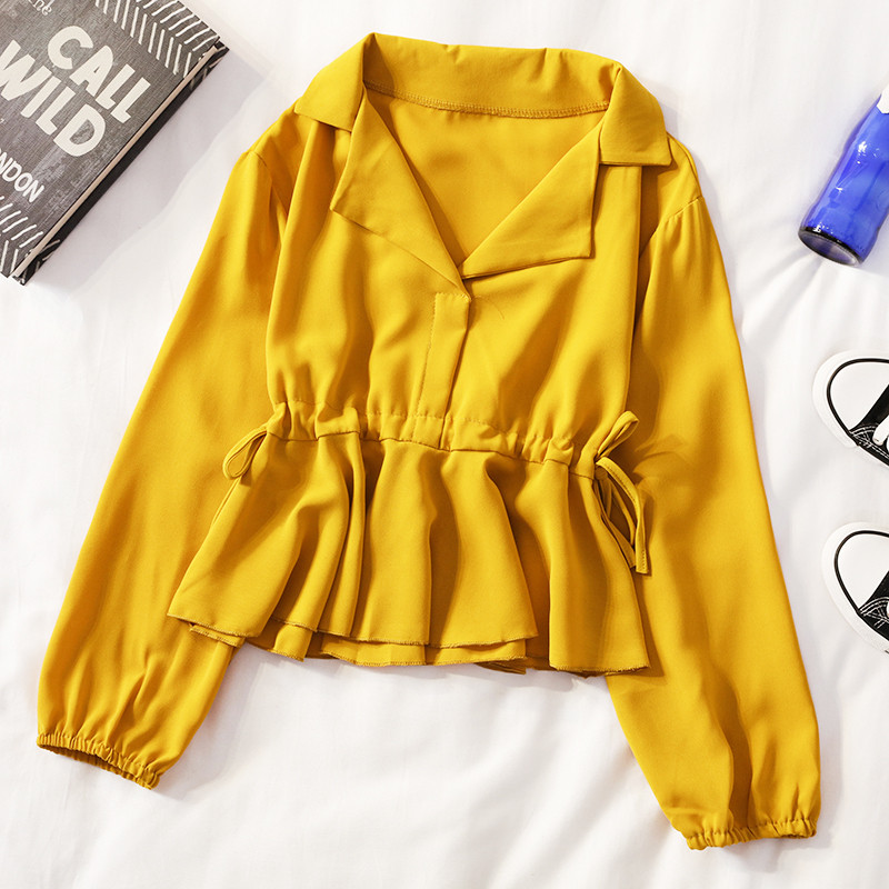 Cămașă de damă cu legături în talie în diferite culori