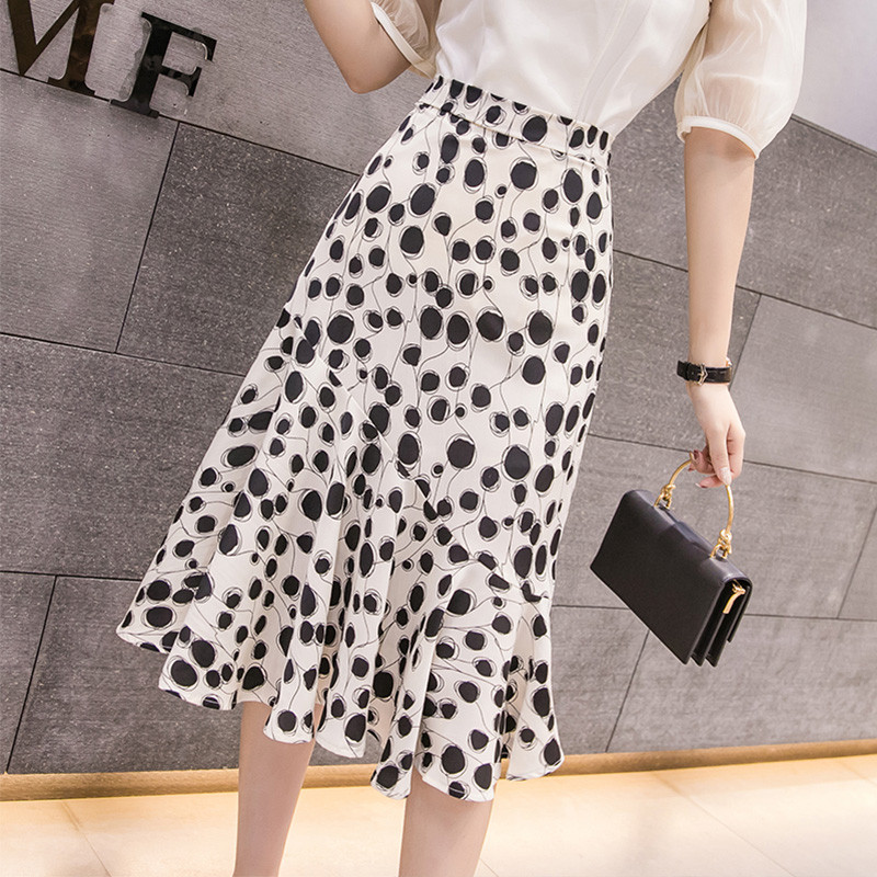 Női lezser szabású szoknya két színben