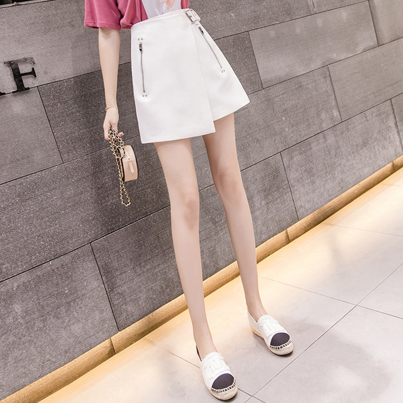 Fusta de dama moderna din piele ecologica in doua culori