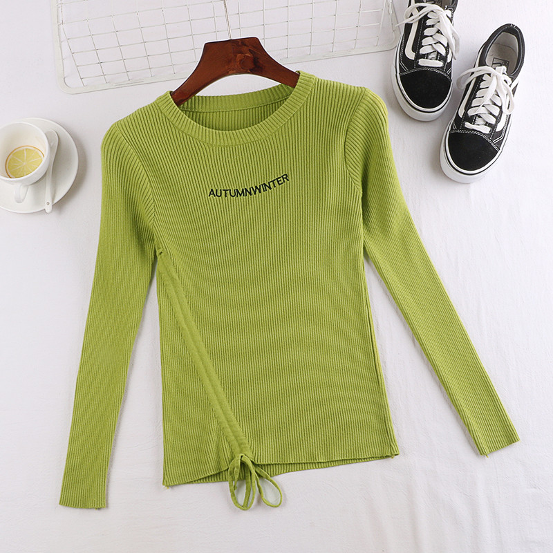 Bluza de dama in mai multe culori cu cravate si inscriptie