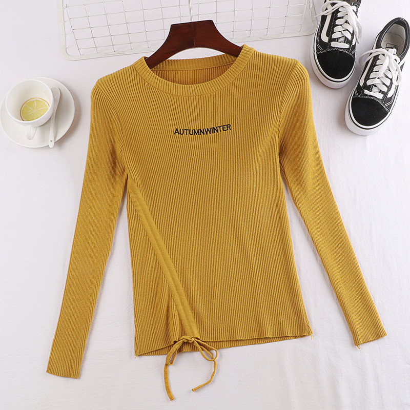 Bluza de dama in mai multe culori cu cravate si inscriptie