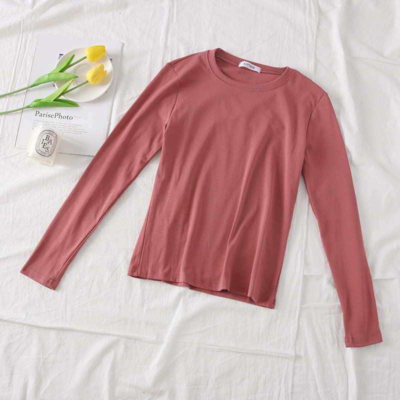 Νέο μοντέλο καθημερινή γυναικεία μπλούζα με λαιμό O - διάφορα χρώματα