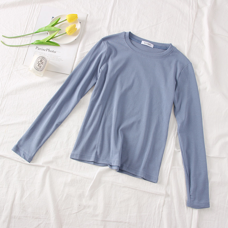 Νέο μοντέλο καθημερινή γυναικεία μπλούζα με λαιμό O - διάφορα χρώματα