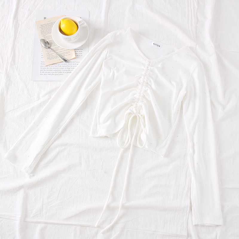 Casual γυναικείας μπλούζα νέο μοντέλο με V-λαιμός