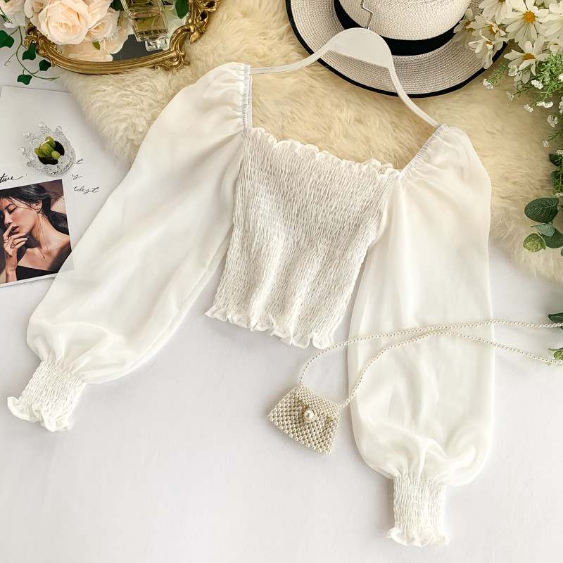 Női blúz különböző színekben és hosszú ujjal