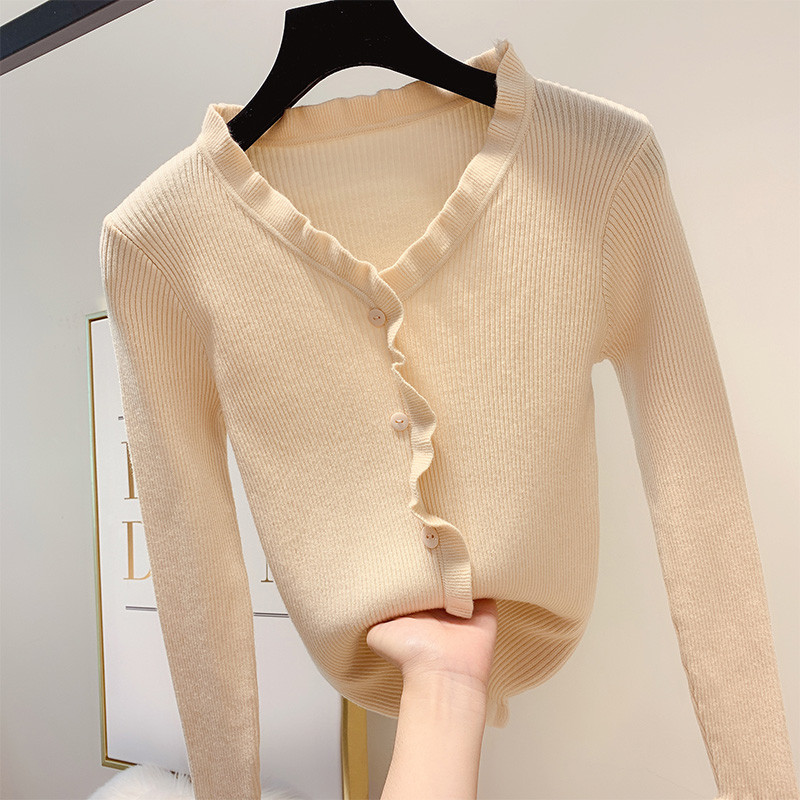 Pulover de dama modern cu decolteu spitz in mai multe culori