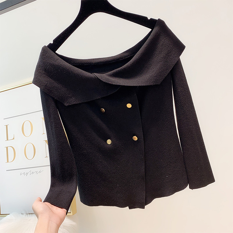 Pulover de dama cu nasturi in mai multe culori