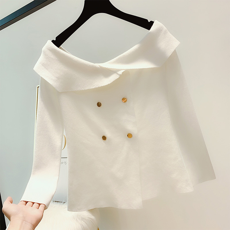 Pulover de dama cu nasturi in mai multe culori