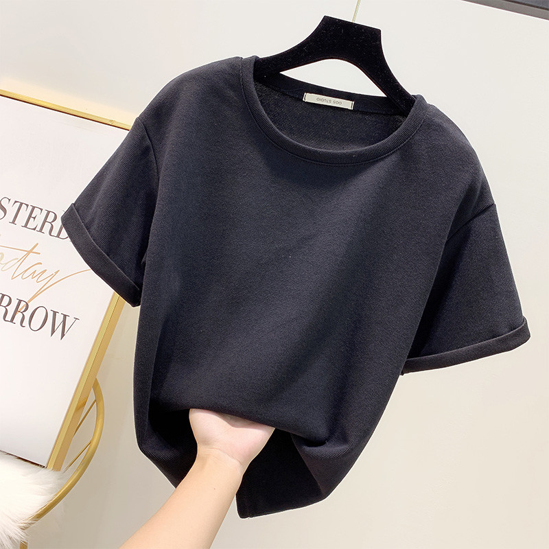 Bluză de damă lată cu mâneci scurte în patru culori