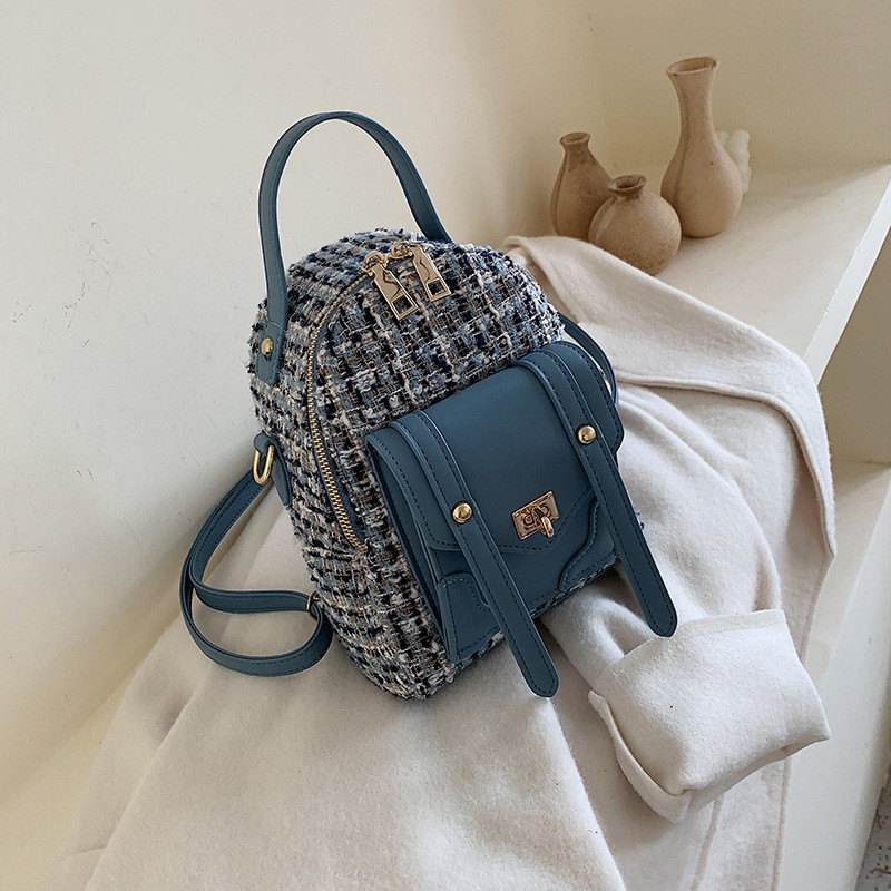 Μοντέρνο γυναικείο σακίδιο με φερμουάρ σε τέσσερα χρώματα