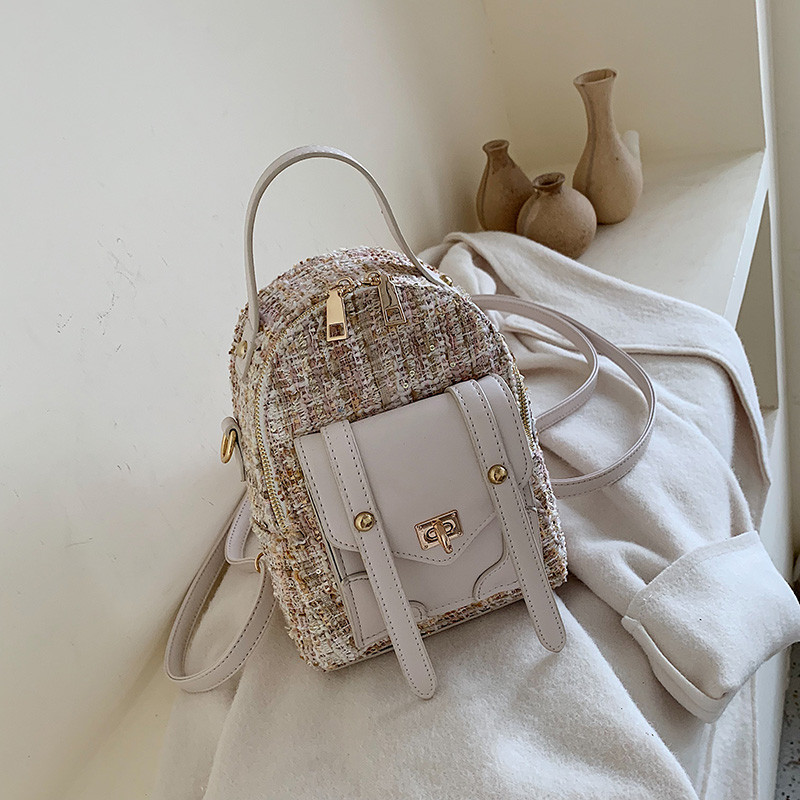 Μοντέρνο γυναικείο σακίδιο με φερμουάρ σε τέσσερα χρώματα