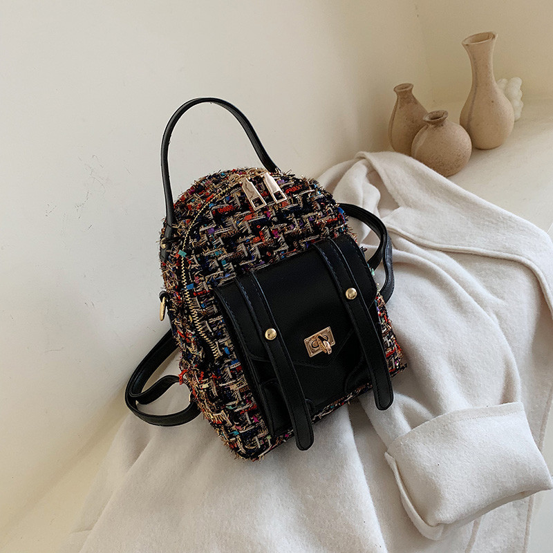 Μοντέρνο γυναικείο σακίδιο με φερμουάρ σε τέσσερα χρώματα