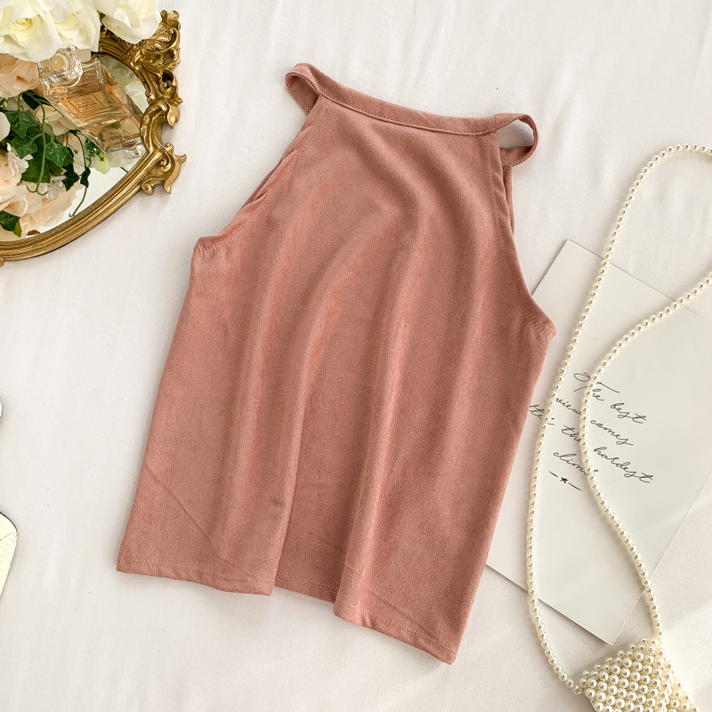 Maiou zilnic de damă cu bretele subțiri în patru culori