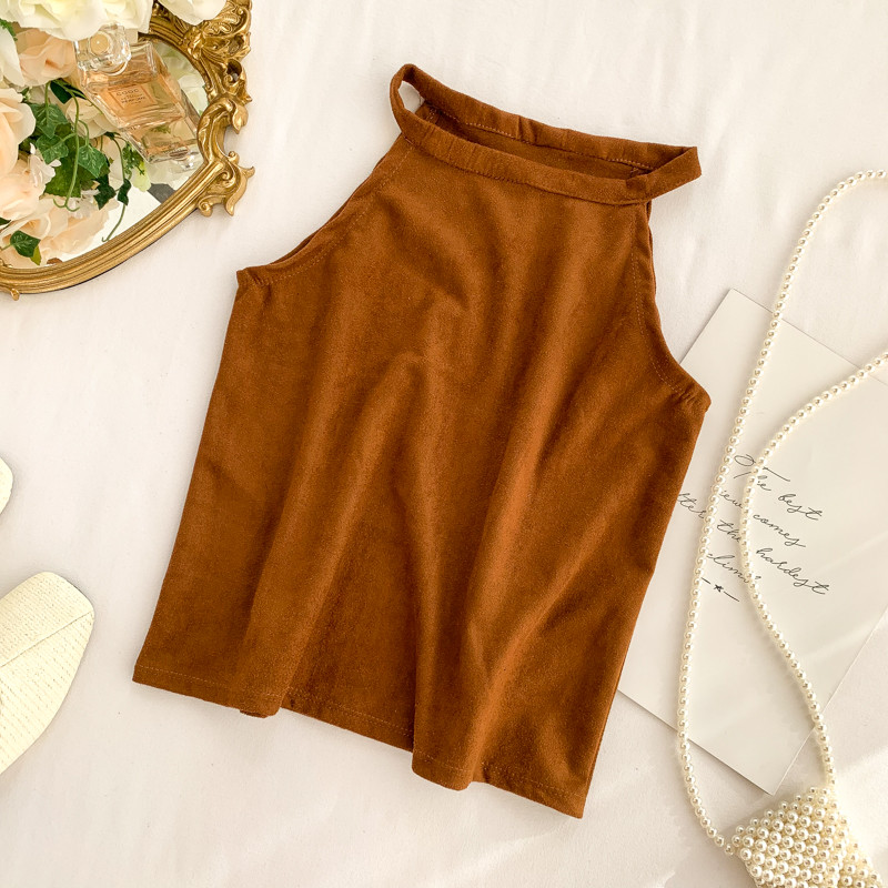 Maiou zilnic de damă cu bretele subțiri în patru culori