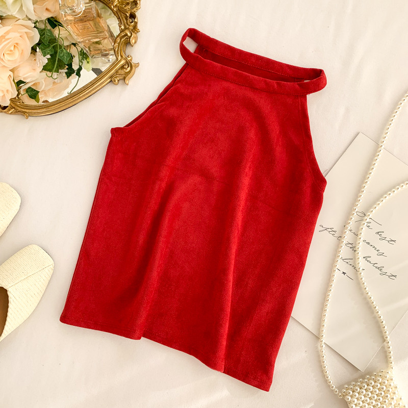 Maiou zilnic de damă cu bretele subțiri în patru culori