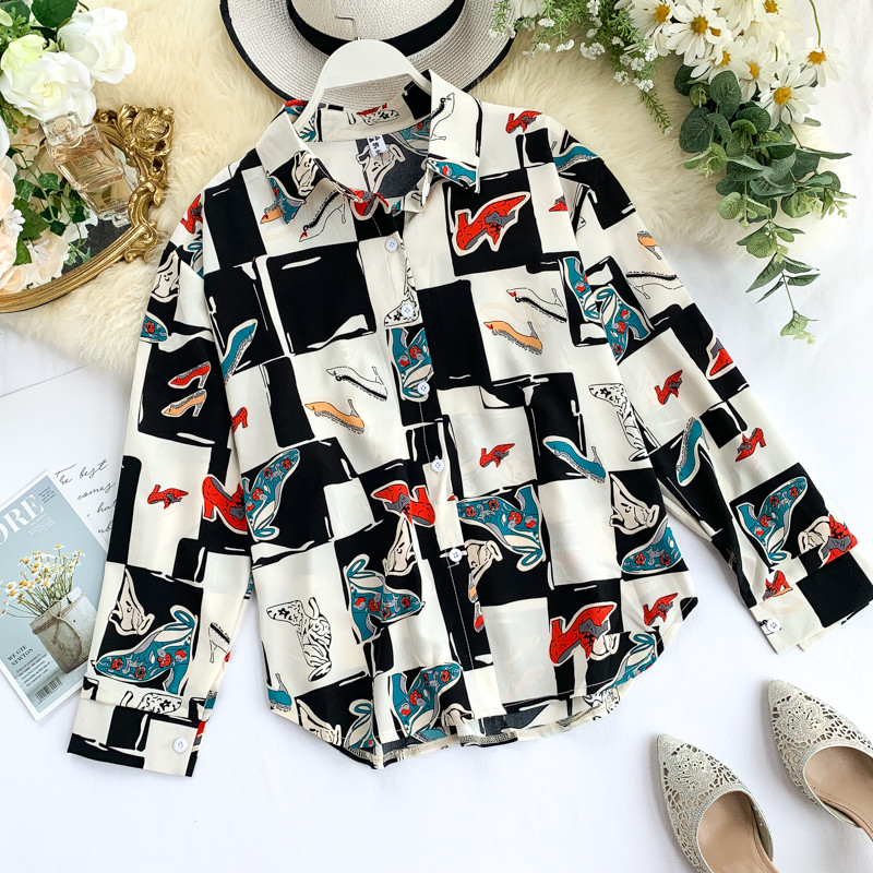 Cămașă casual de damă cu nasturi și mâneci lungi în trei culori