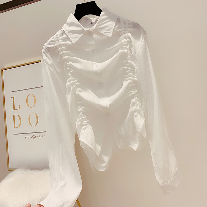 Cămașă de damă cu cravate în trei culori