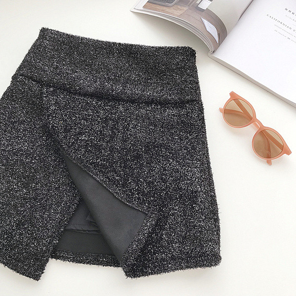 Fusta de dama model nou negru cu talie inalta