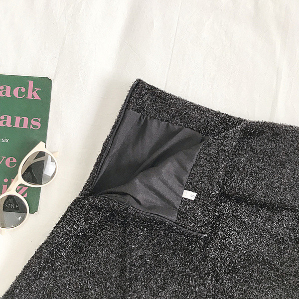 Fusta de dama model nou negru cu talie inalta