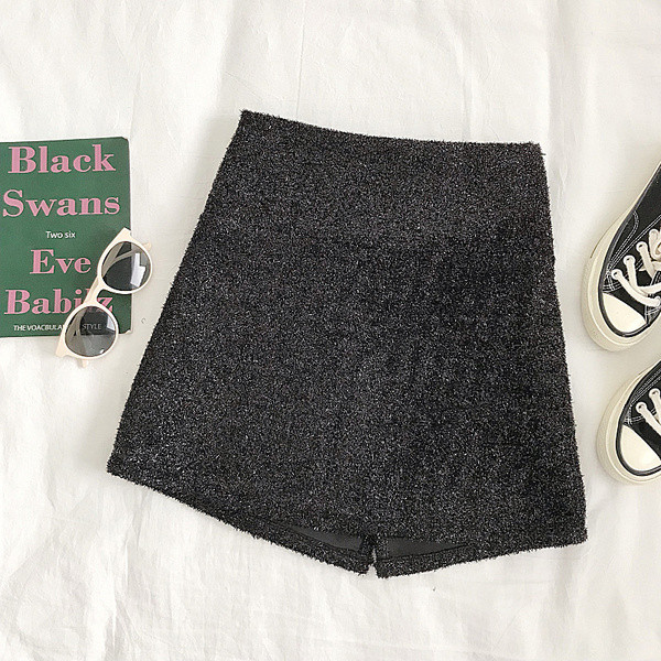 Fusta de dama model nou negru cu talie inalta