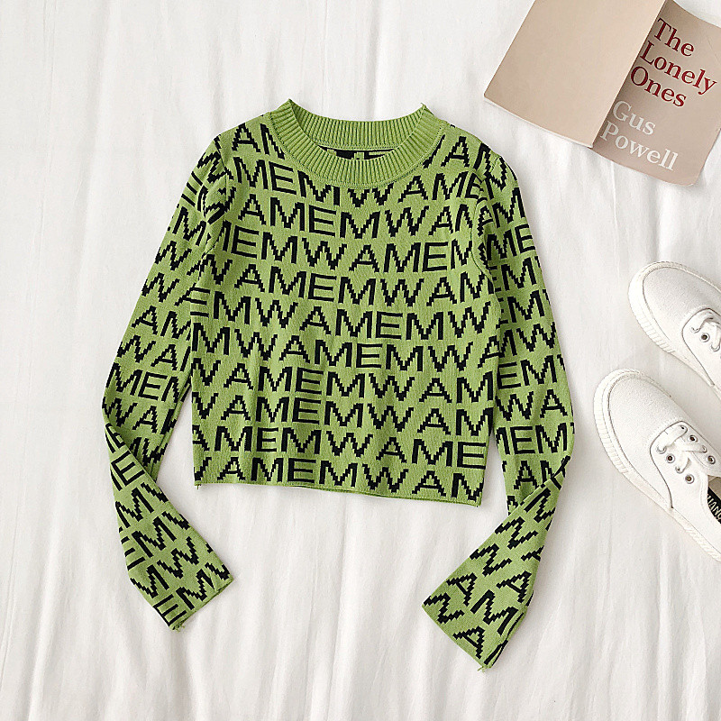 Bluză casual de damă în trei culori cu decolteu O și inscripții