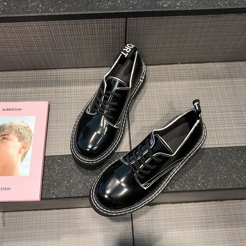 Pantofi casual dama din imitatie de piele neagra