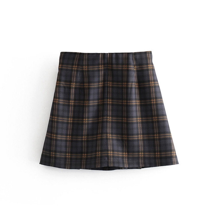 Fusta scurta plisata de dama cu talie inalta - doua culori