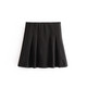 Fusta scurta plisata de dama cu talie inalta - doua culori