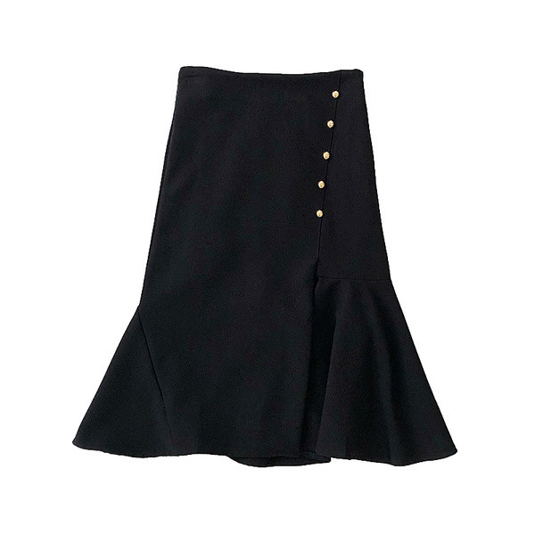 Model elegant de fustă de damă croiată în trei culori