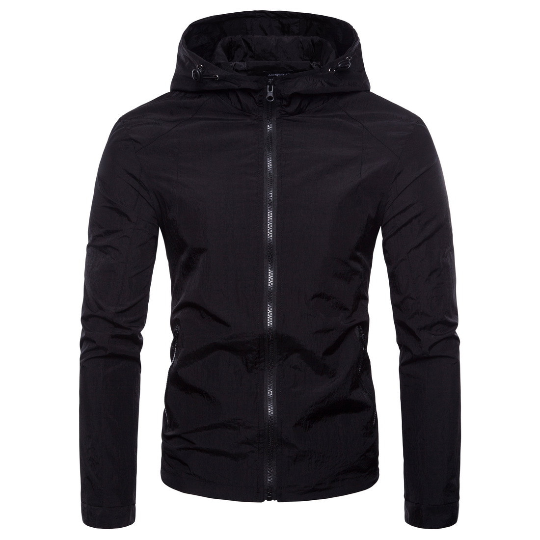 Geaca de zi cu zi pentru barbati cu gluga si fermoar in patru culori