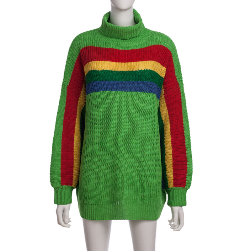 Pulover de dama modern cu guler polo in trei culori