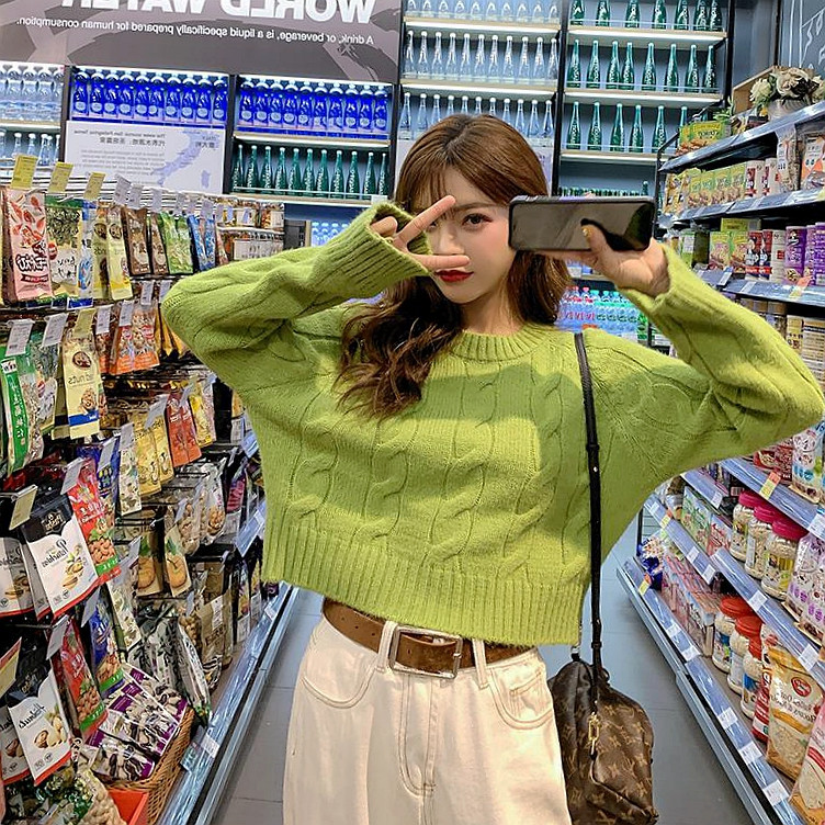 Pulover scurt de dama modern in mai multe culori