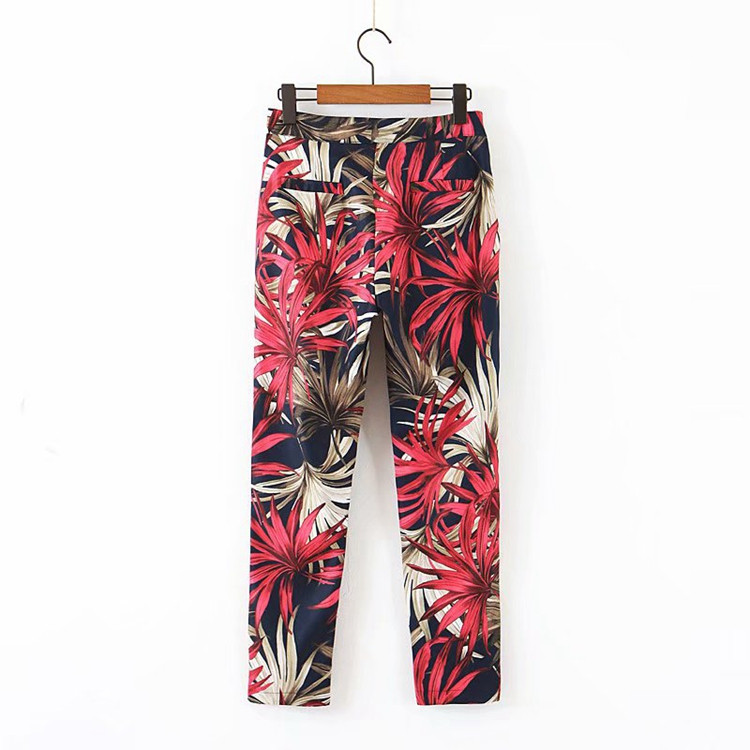 Дълъг втален панталон с флорален десен