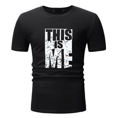 Tricou casual barbatesc in patru culori cu imprimeu