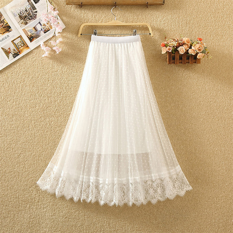 Fusta de dama model nou in cinci culori cu dantela