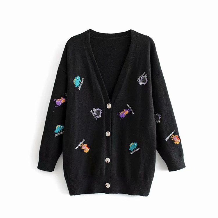 Γυναικεία ζακέτα με κεντήματα - τρία χρώματα