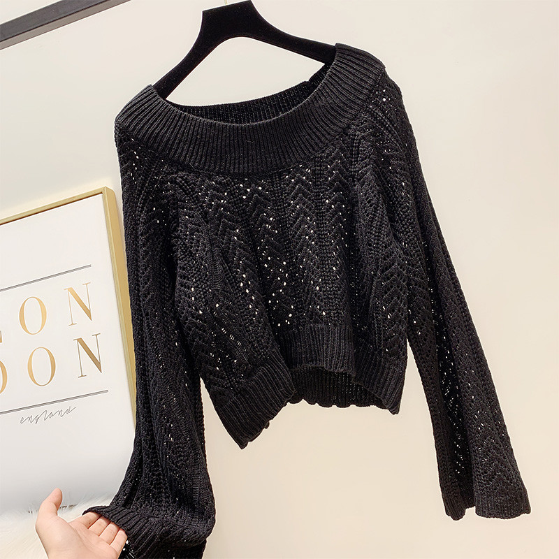 Γυναικέιο πουλόβερ με γυμνούς ώμους σε τέσσερα χρώματα