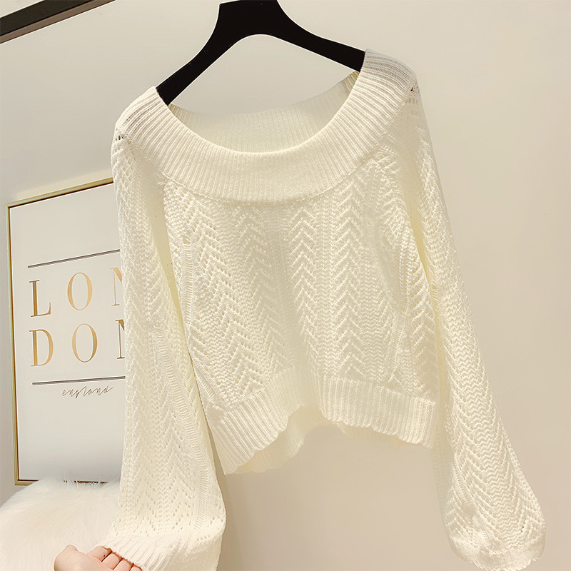 Γυναικέιο πουλόβερ με γυμνούς ώμους σε τέσσερα χρώματα