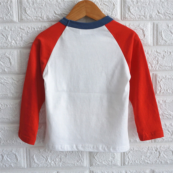 Нов модел детска блуза за момчета с щампа в два цвята