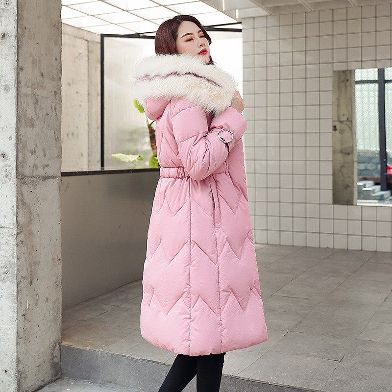 Νέο μοντέλο γυναικείο μακρύ μπουφάν με τσέπη σε έξι χρώματα