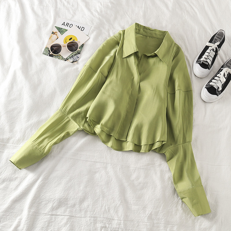 Cămașă de damă cu guler în mai multe culori - model larg