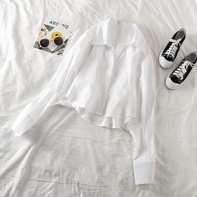 Cămașă de damă cu guler în mai multe culori - model larg