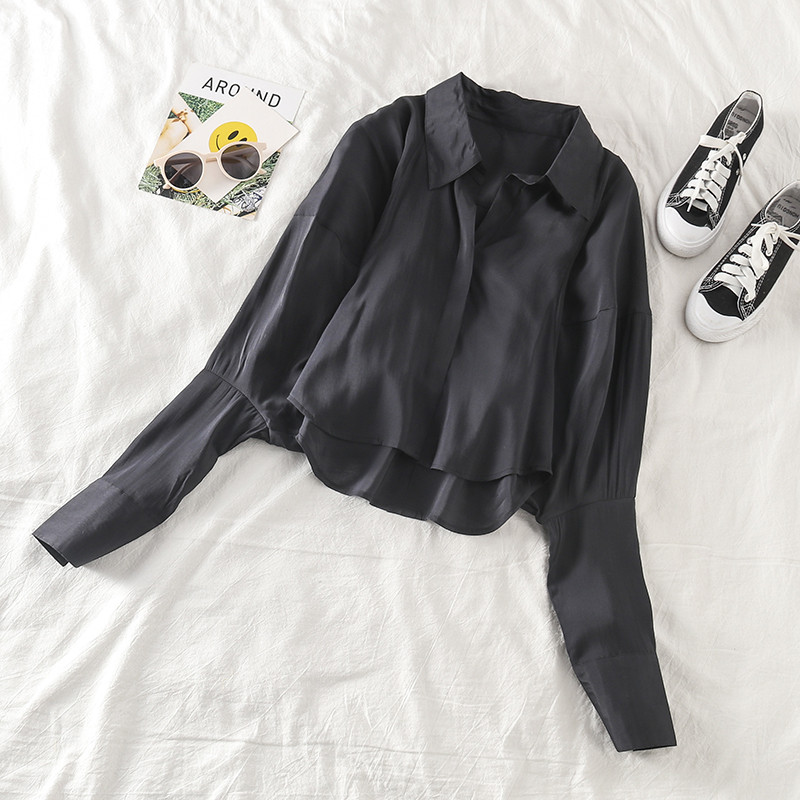 Cămașă de damă cu guler în mai multe culori - model larg