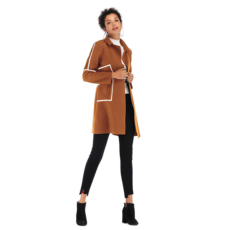 Модерно дамско дълго палто в няколко цвята