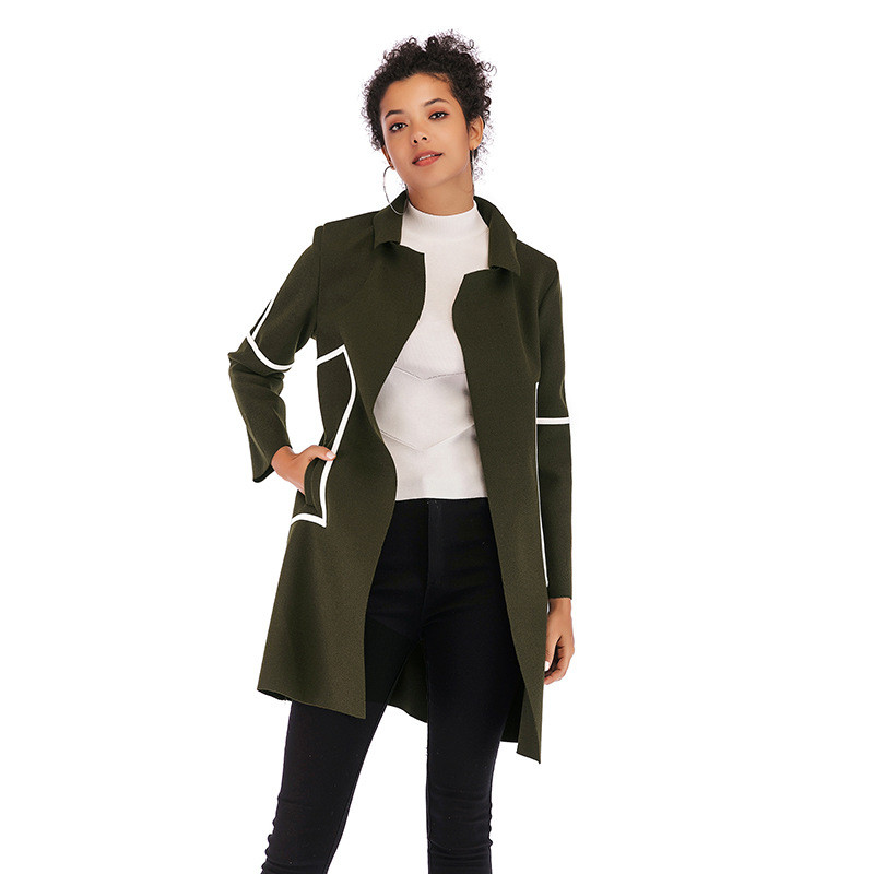 Palton lung de dama modern in mai multe culori