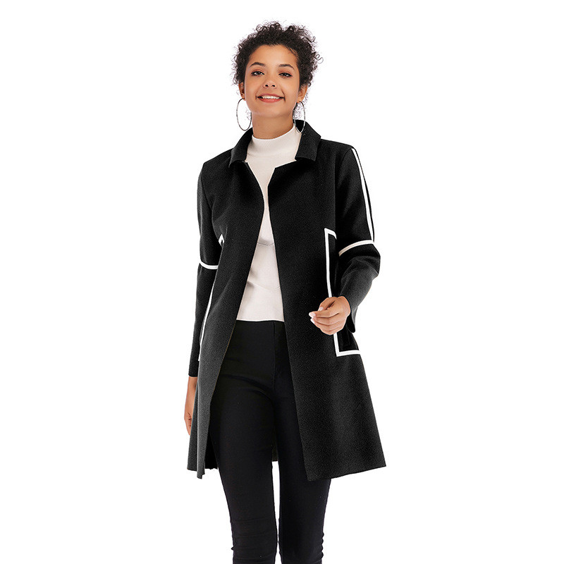 Palton lung de dama modern in mai multe culori