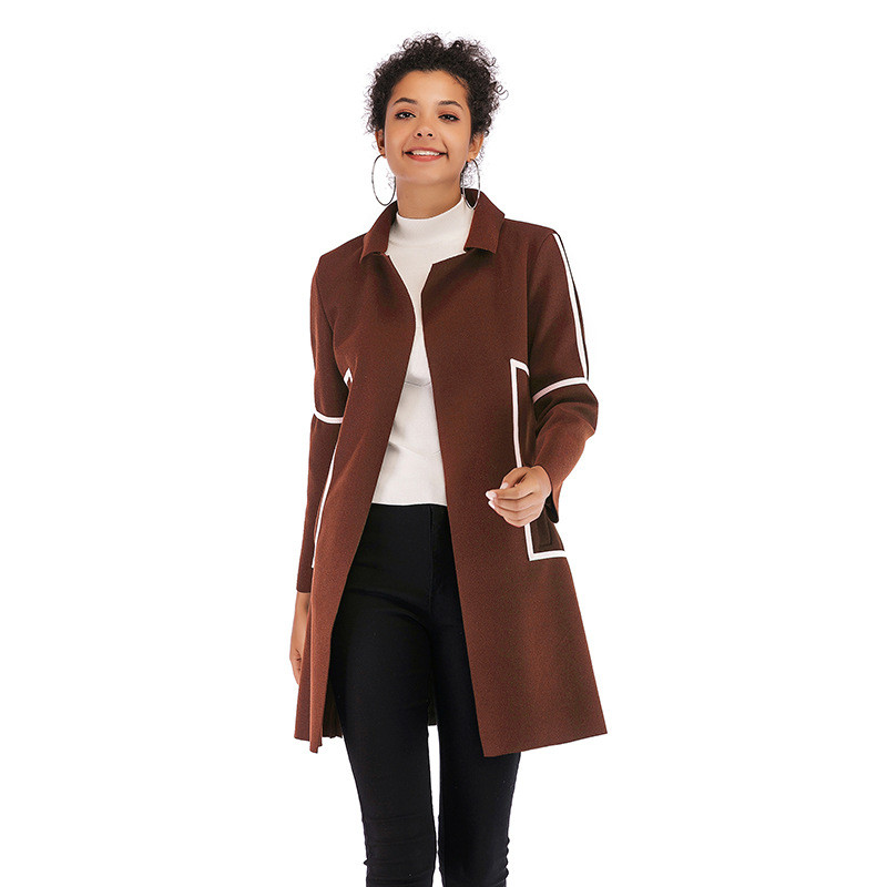 Palton lung de dama modern in mai multe culori